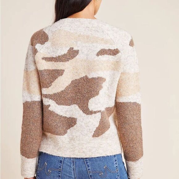 NEW! Anthropologie MOTH Marjorie Camo Sweater - Size XS - $120 - Picture 12 of 13
